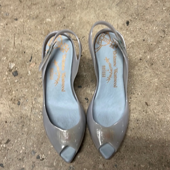 Vivienne Westwood × Melissa Anglomania Heel Shoes in Beige, Women's (Size 9 - Picture 1 of 4
